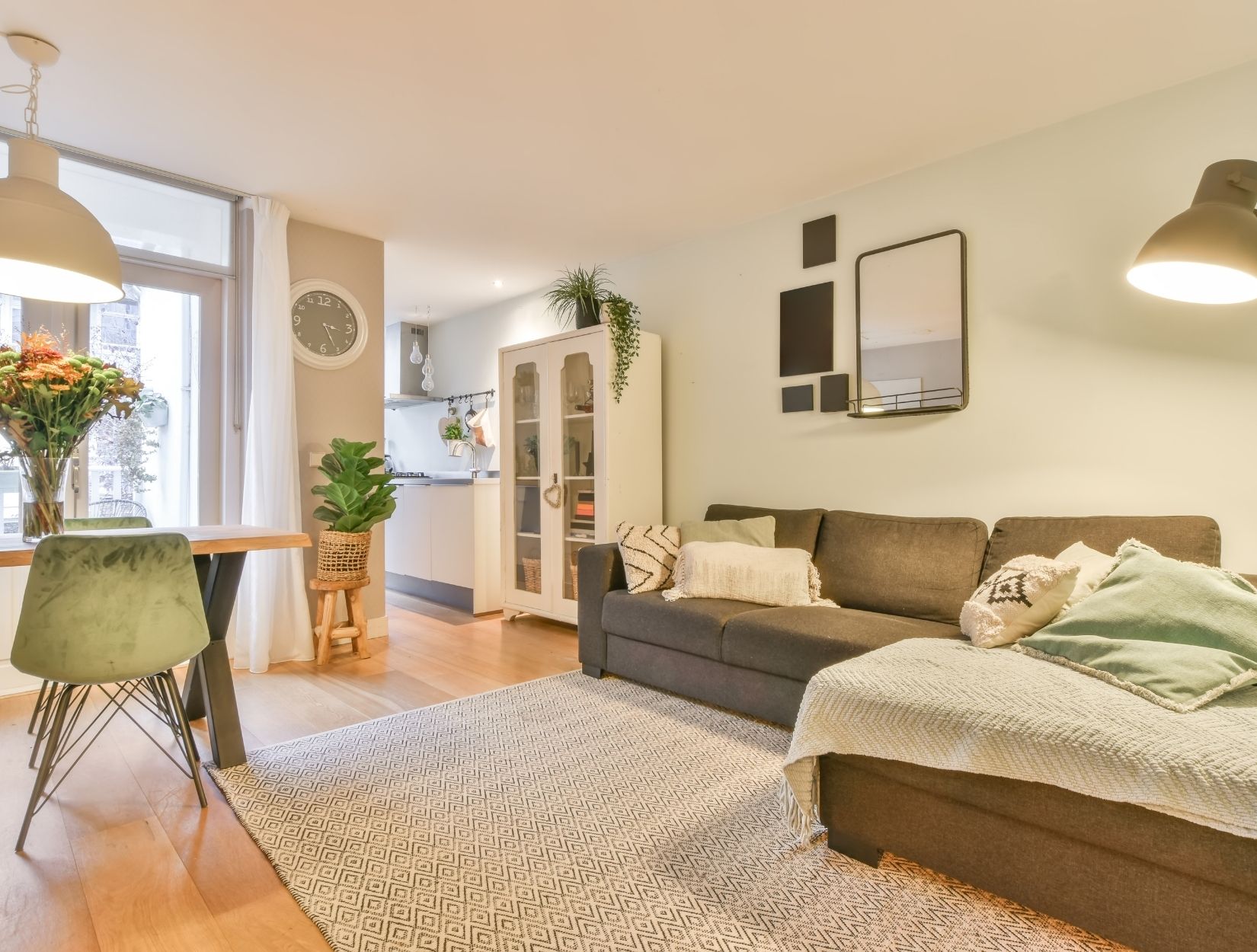 Are walls spot-cleaned during service?